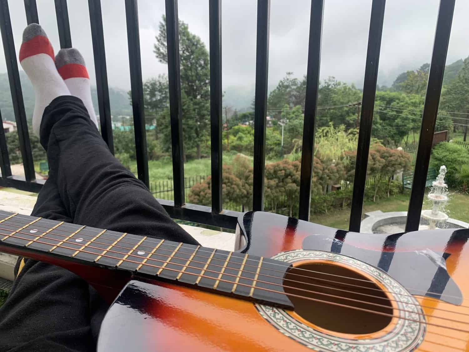 Playing Guitar on Hills